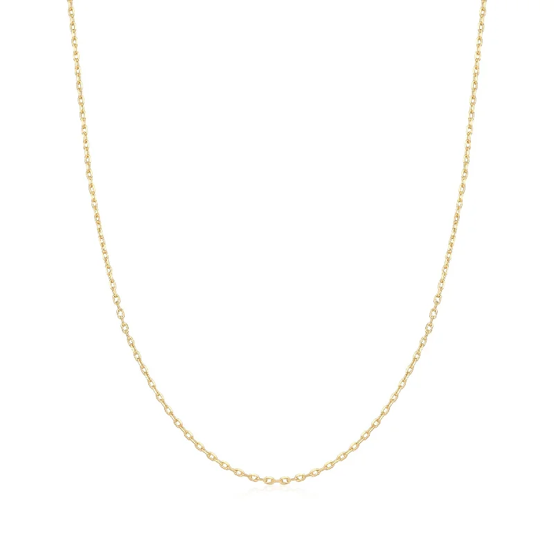 infinity necklaces for women-Ania Haie Gold Mini Link Charm Chain Necklace