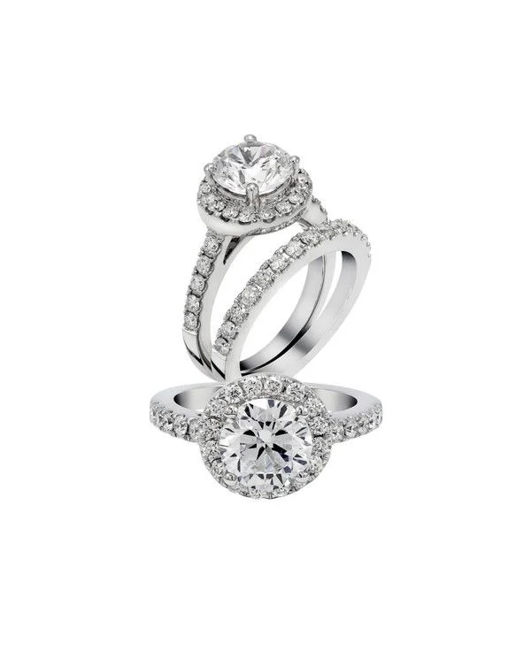 engagement rings with birthstones-Diamond Engagement Ring