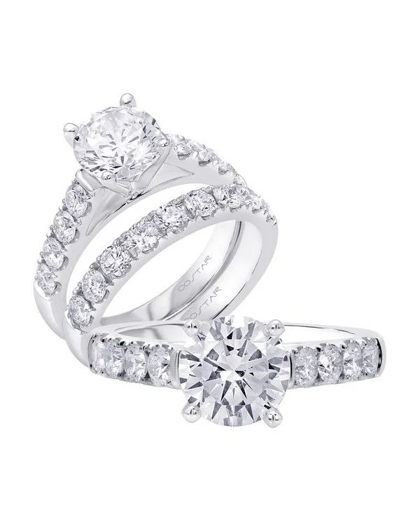 affordable vintage engagement rings-Diamond Engagement Ring