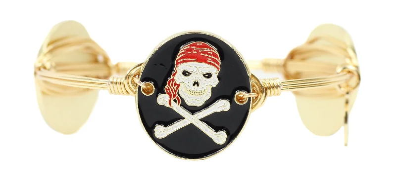 unique bangles for women-unique bangles for women-Walk the Plank Bangle Bracelet