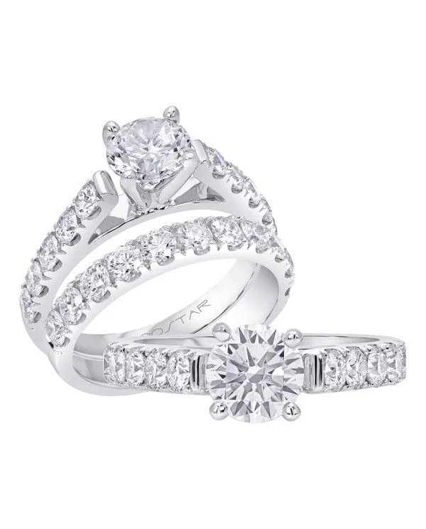 round-cut engagement rings-Diamond Engagement Ring