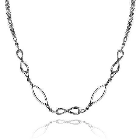 affordable necklaces for women-Infinity and Eye of God Necklace (5)