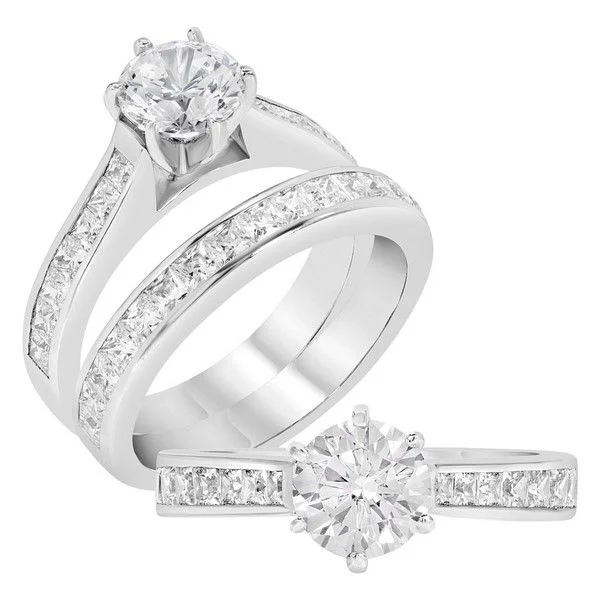 heart-shaped engagement rings-Diamond Engagement Ring