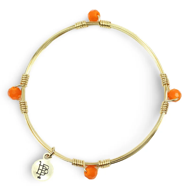 timeless bangles for women-timeless bangles for women-The Morgan Bangle - Bright Orange