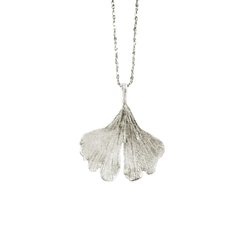 best-selling necklaces for women-Large Gingko Leaf Necklace