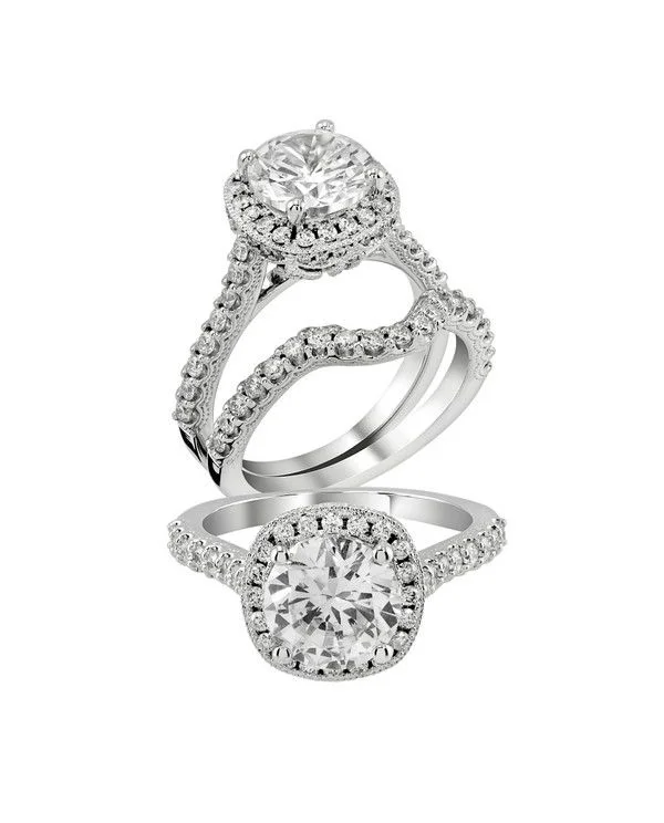 antique-style engagement rings-Diamond Engagement Ring