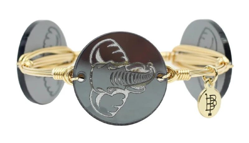 elegant bracelets for women-elegant bracelets for women-The Elephant Bangle Bracelet - Mirrored