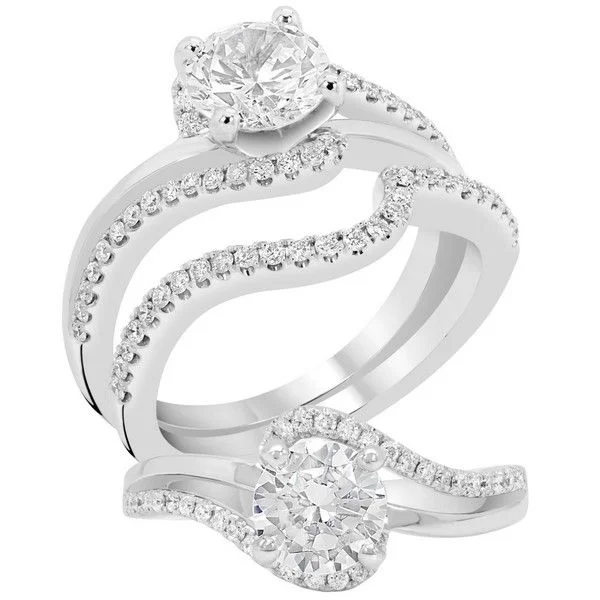 white gold engagement rings-Diamond Engagement Ring