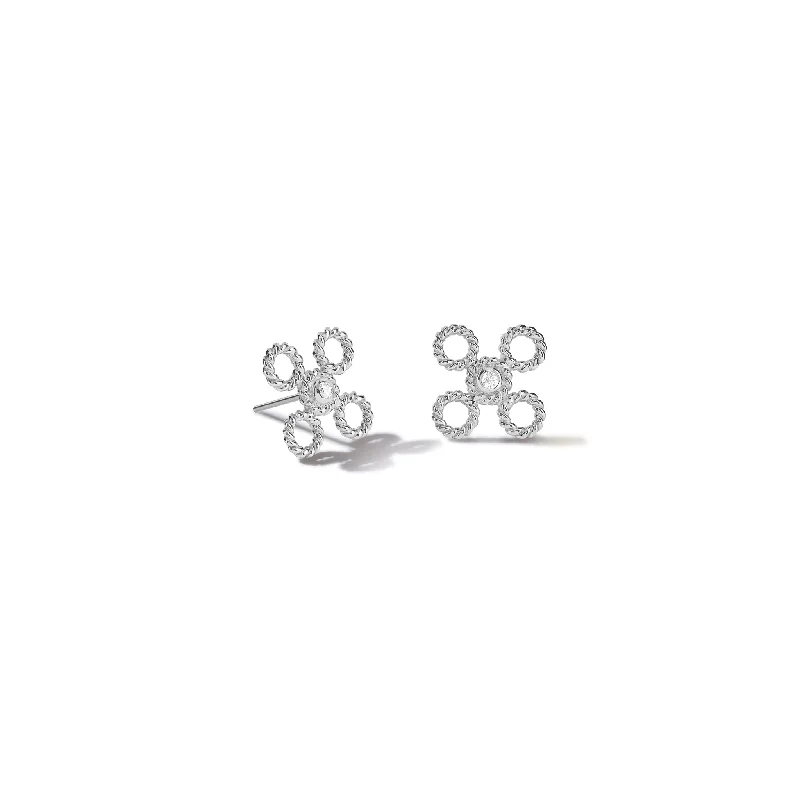 Salvavida Stud Earrings White Gold - Diamond