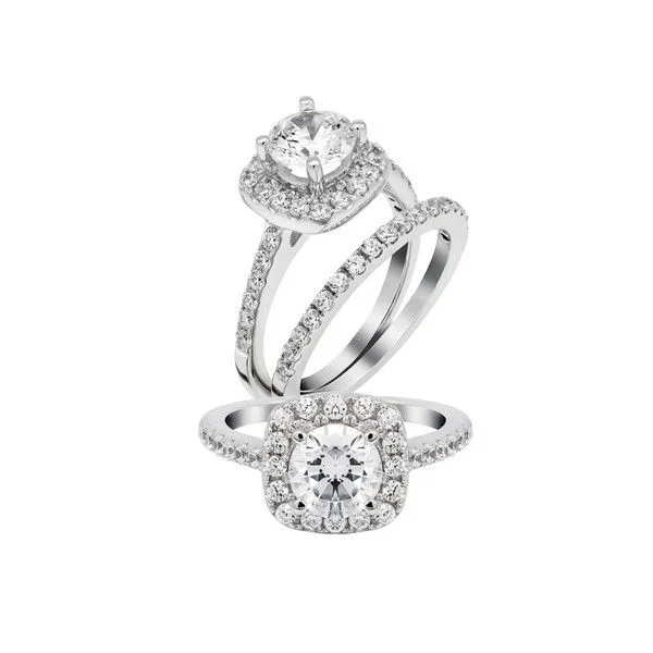 heart-shaped engagement rings-Diamond Engagement Ring