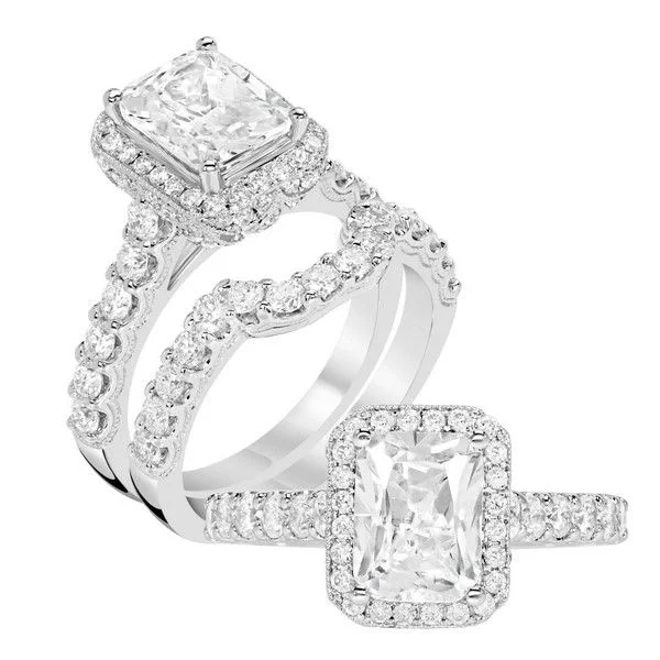 antique-style engagement rings-Diamond Engagement Ring