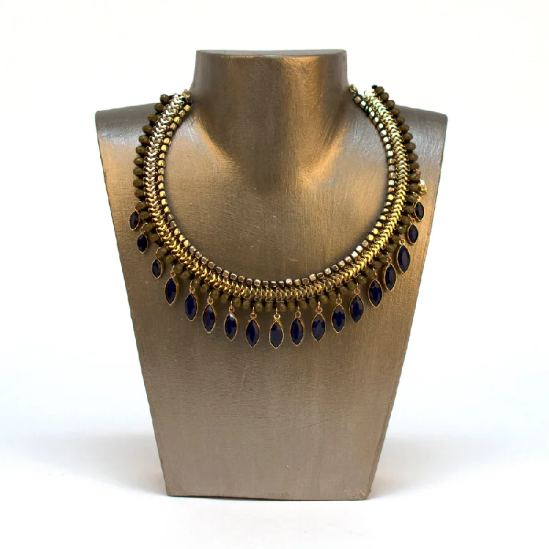 bold statement necklaces for women-Nena Teardrop Necklace 18''