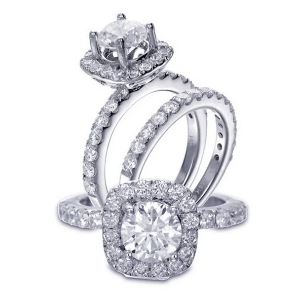 engagement rings with sapphire-Diamond Engagement Ring