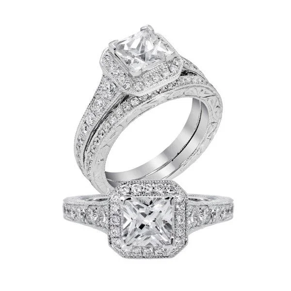 simple engagement rings-Diamond Engagement Ring