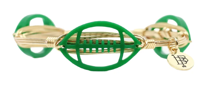 affordable bangles for women-affordable bangles for women-The Acrylic Football Bangle Bracelet - Green