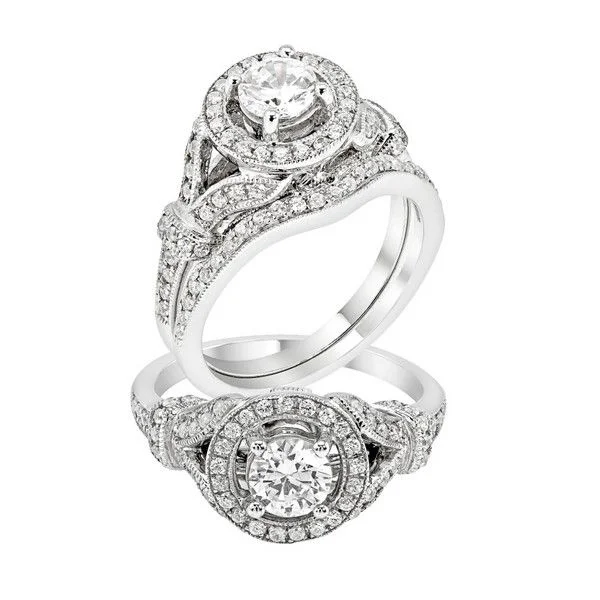 custom halo engagement rings-Diamond Engagement Ring