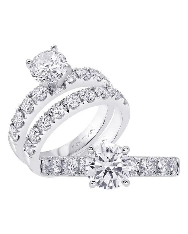 wedding ring sets with engagement rings-Diamond Engagement Ring