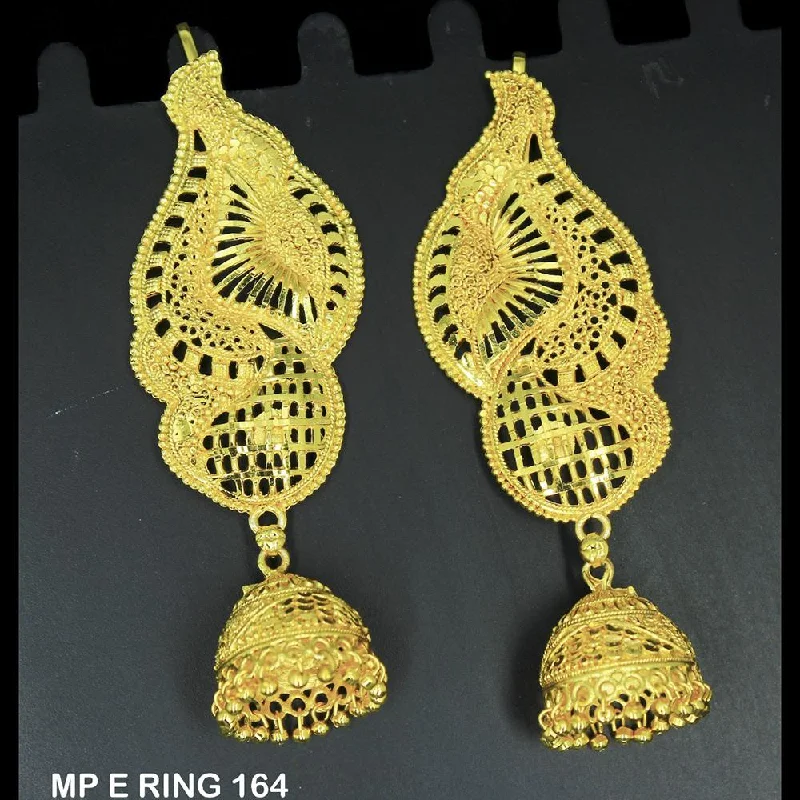 Mahavir Forming Gold Plated Jhumki Earrings  - MP E RING 164