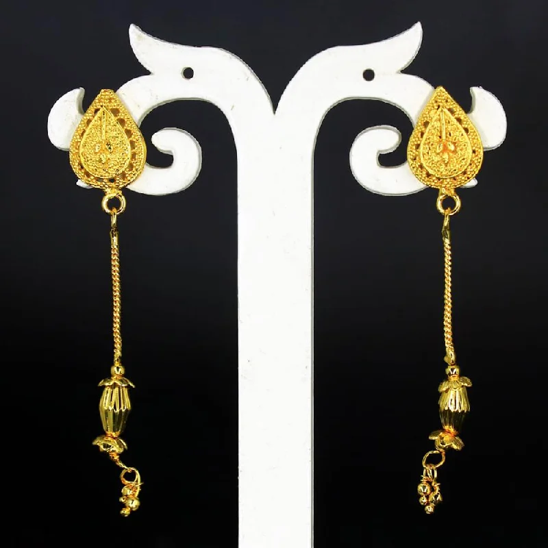 Mahavir Gold Plated Dangler Earrings - JBS E RING 8