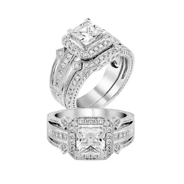 emerald engagement rings-Diamond Engagement Ring