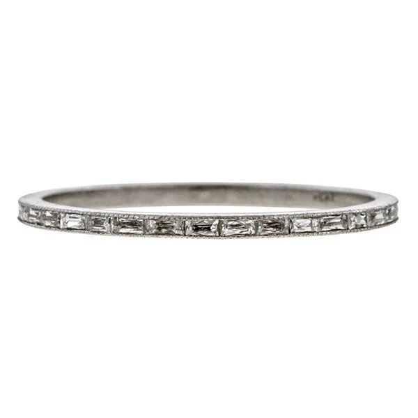 radiant cut engagement rings for women-French Cut Diamond Eternity Band Ring