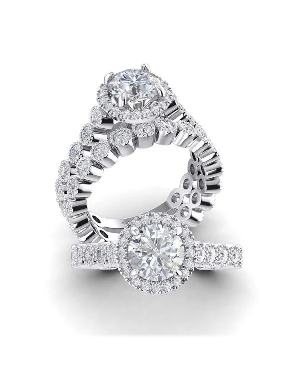 classic gold engagement rings-Diamond Engagement Ring