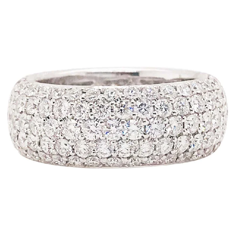 contemporary rings for women-Diamond Eternity Cigar Band