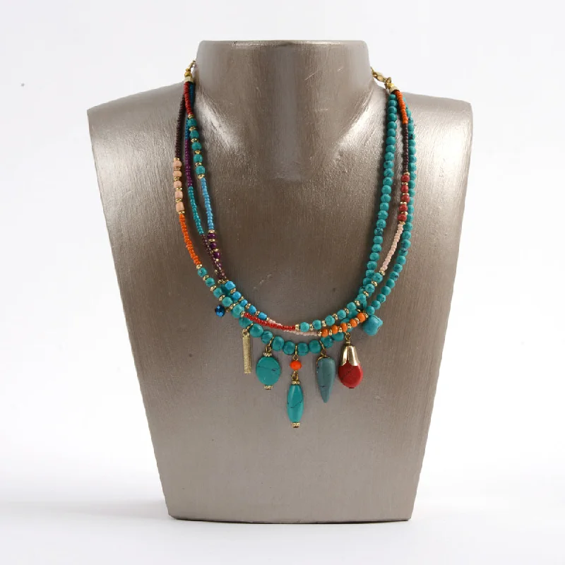 eco-friendly necklaces for women-Rex Rock Necklace 21''