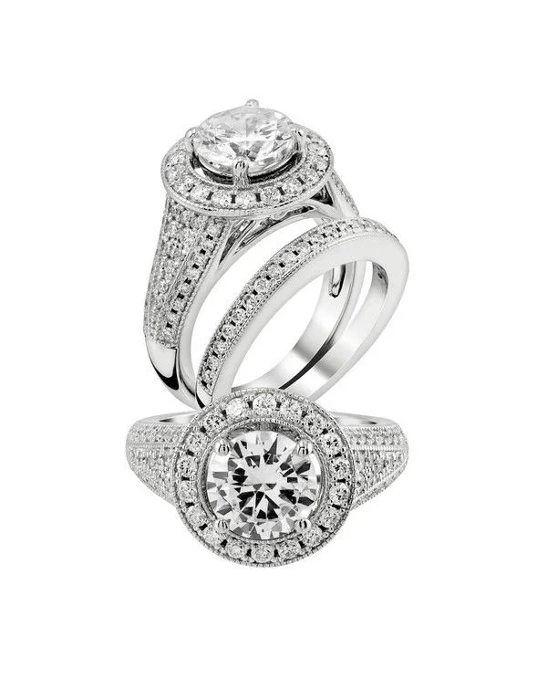 engagement rings with rubies-Diamond Engagement Ring