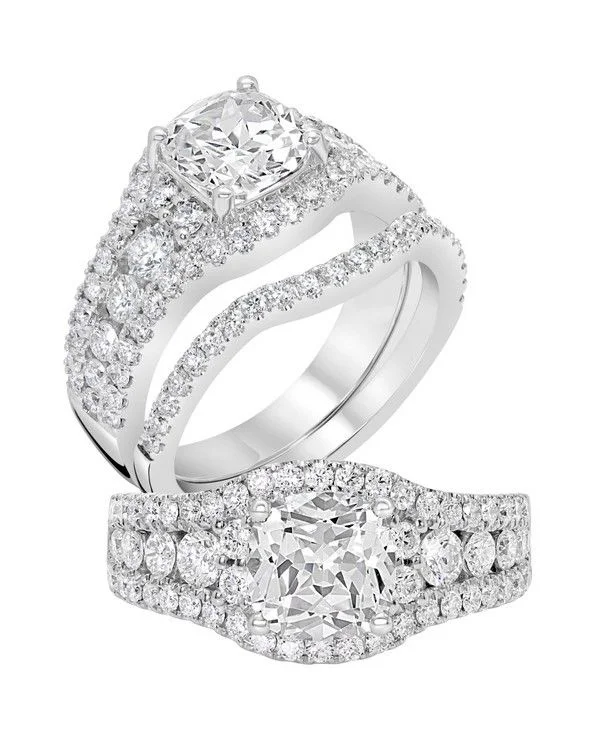 affordable vintage engagement rings-Diamond Engagement Ring