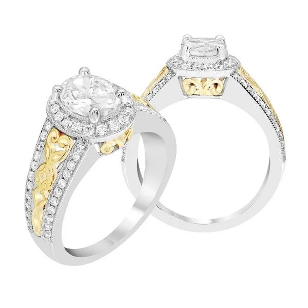 yellow gold engagement rings-Diamond Engagement Ring