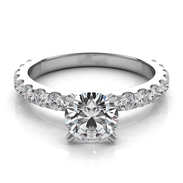 gold diamond rings for women-Diamond Engagement Ring